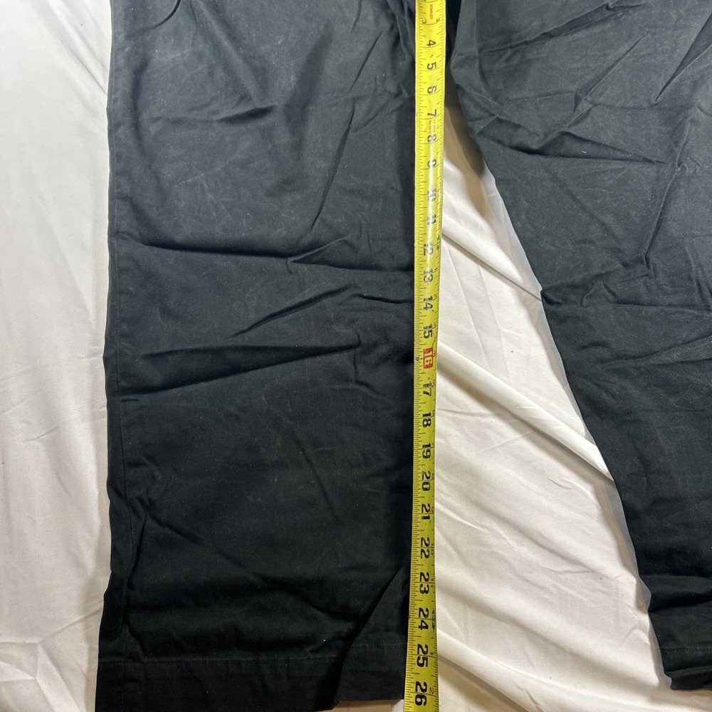 VTG Polo Ralph Lauren Prospect Pants Mens 46x30 Black Classic Chino 100% Cotton - Picture 5 of 7